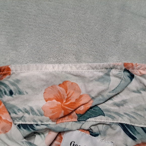 Goodfellow Mens Floral Hawaiian Shirt Button Up Multicolor Tropical 3XL Tall - Picture 10 of 12